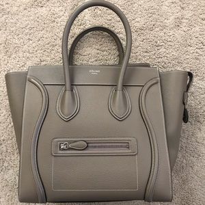 Celine Mini Luggage Bag in Souris GORGEOUS